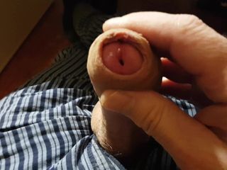 Foreskin Uncut Cock Masturbation Orgasm Cumshot