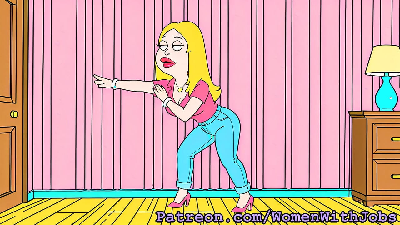 Futanari Francine Smith - Masturbating, Cumshots, Self Sucking