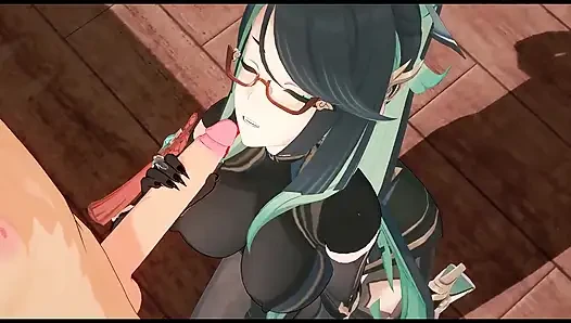 Genhin impact - xianyun lagi ngidam kontol besar pria kulit hitam setelah bosan sama kontol rata-rata - animasi hentai 3d
