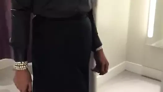 Blue satin skirt.mov