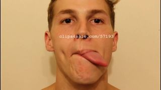 Tongue Fetish - Aaron Tongue Part11 Video1