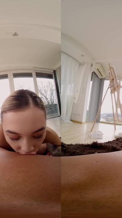 Powerful moment from "Two Czech Babes Fuck Me During Art Class - Virtual Real Porn"