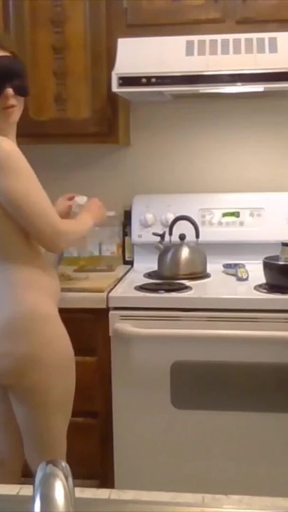 Epic moment from "Phat Ass Baker Makes Vegan Thumbprint Cookies! Naked in the Kitchen Episode 31"