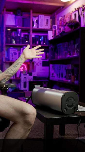 Jaw-dropping moment from "VacuGlide milking machine by AutoBlow"