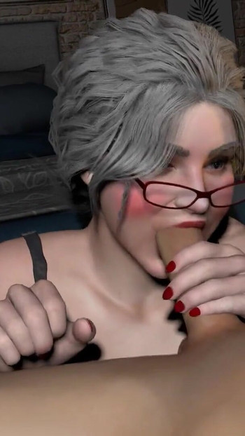 لحظة ملحمية من "ربة منزل ناضجة عشيقة BDSM يلعب"