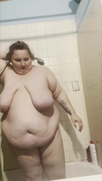 Spectacular moment from "SexyBreedingBbw strips and gets ready to shower"