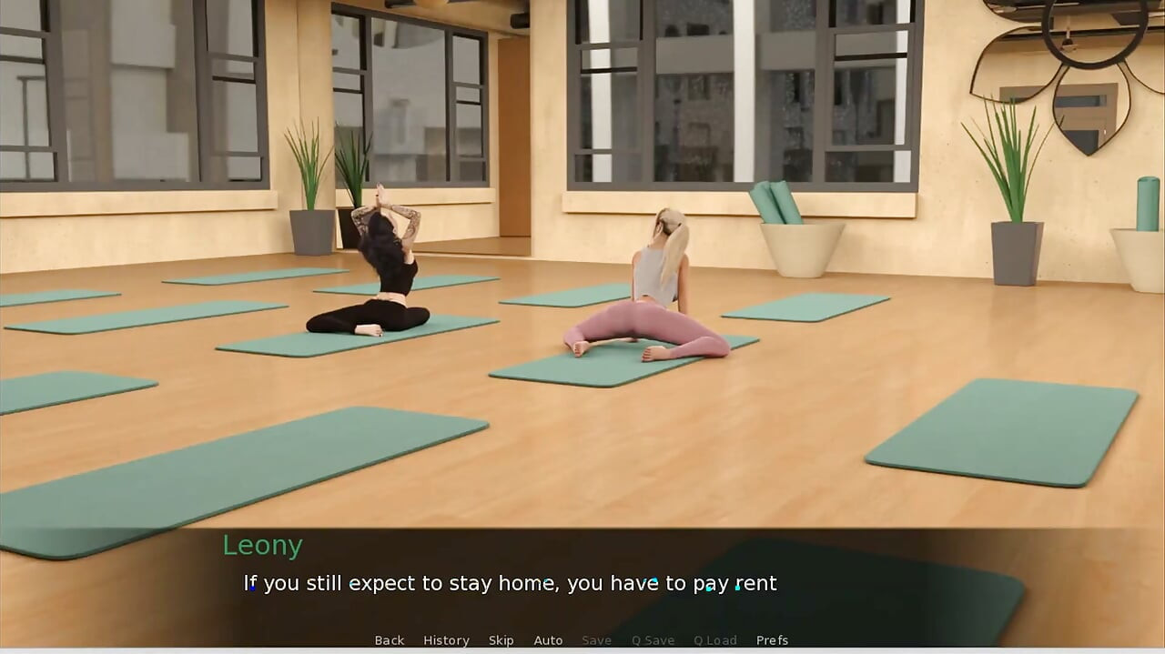 ATM Adventures -2 - Gameplay - Roleplay - Stepmom and Stepdaughter Time Stop While Doing Yoga and Get Fucked