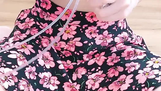 First Enema with My New Automatic Enema Device.