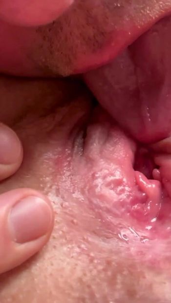 Pussy eating. Close-up