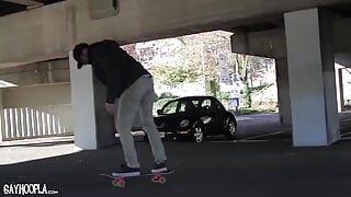Naked Skateboarder James Olsen