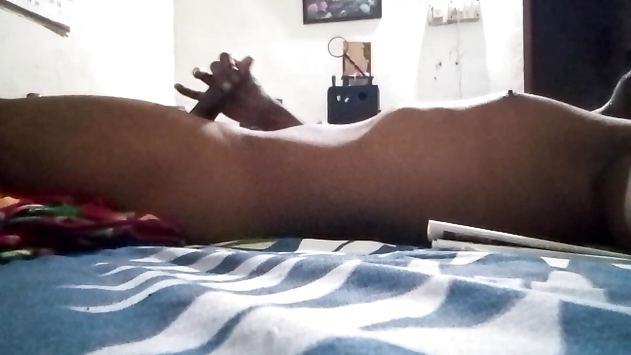Indian tourist guy staying masterbating in the living room