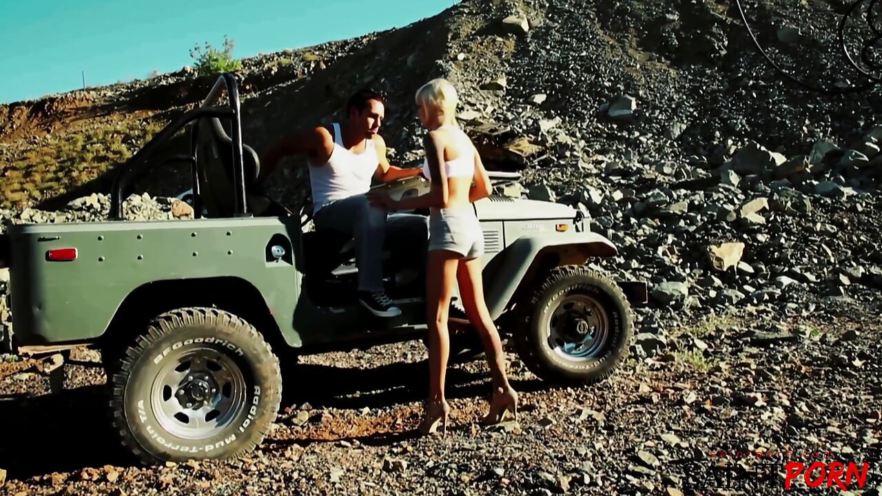 Emma Mae Gets to Ride a Hot Guy in a Jeep