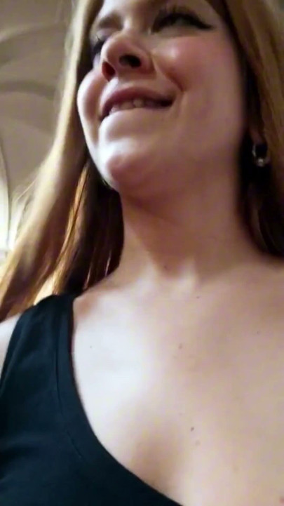 Horny girl thinks in her pussy instead of god in church | Clip 1
