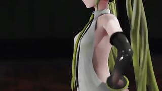 Hatsune Miku levetkőző tánc reverzibilis kampány mmd 3D szőke hajszín szerkesztése Smixix