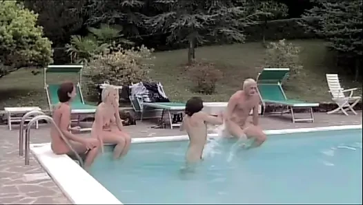 Havuzda 4 Taraflı Seks