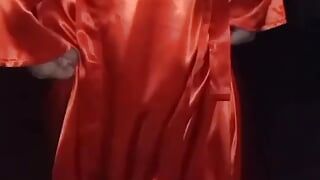 crossdress satin red dance