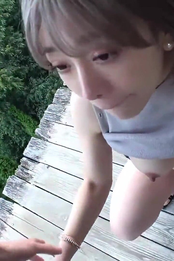 Stream Journey as a Slender Beauty Masters the Thrill of Standing Release Outdoors Part 3