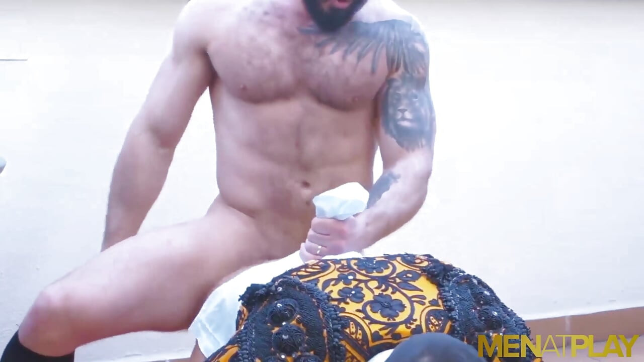 MENATPLAY - Bull fighter Denis Vega anal fucked by businessman