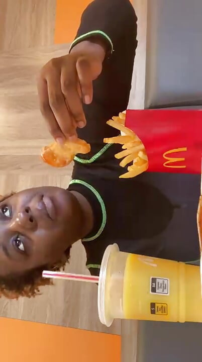 Public McDonald's Mukbang