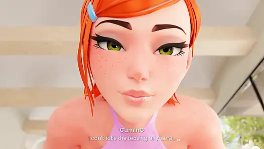 Mansion Days TABOO Hentai Game Ep.12 FEMDOM GYM SEX training with STEPSIS !