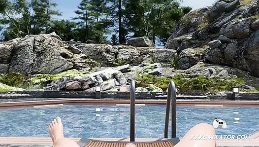 То, что начинается как соблазнение бассейна Luna Snow превращается в анальное безумие и трах сисек в видео от первого лица