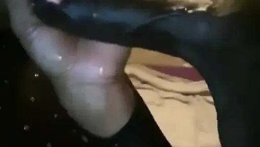 Мой отчим переехал с нами и поздно ночью мы развлекаемся немного