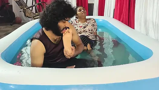 Mallu Couple Swimming Pool Fuck with Blow Job