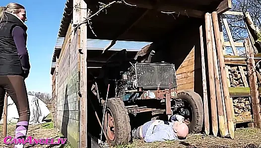 My stable boy - peeing, fucking & cumshot