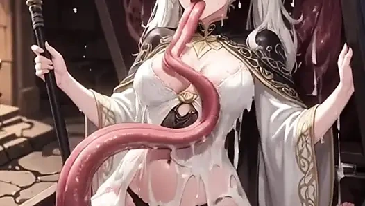 Weishaarige Elfin in Mimikkiste gefangen