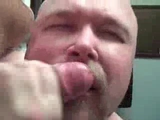 Daddy facial cum shot