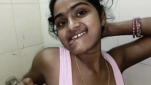 Desi Indian Wife Oily Titjob in Bathroom – Hot Close-up Play
