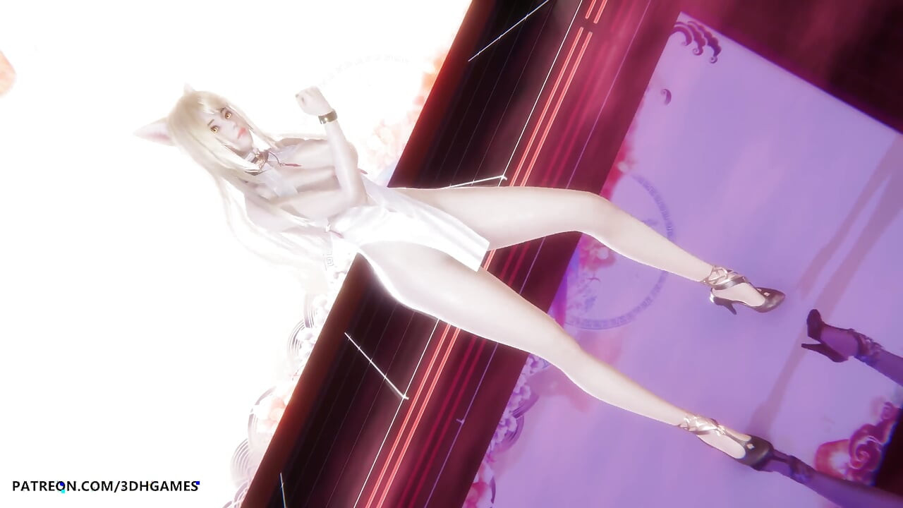 MMD 고쿠라쿠 조도 아리 섹시 스트립티즈 리그 오브 레전드 헨타이 언센서드 4K 60Fps