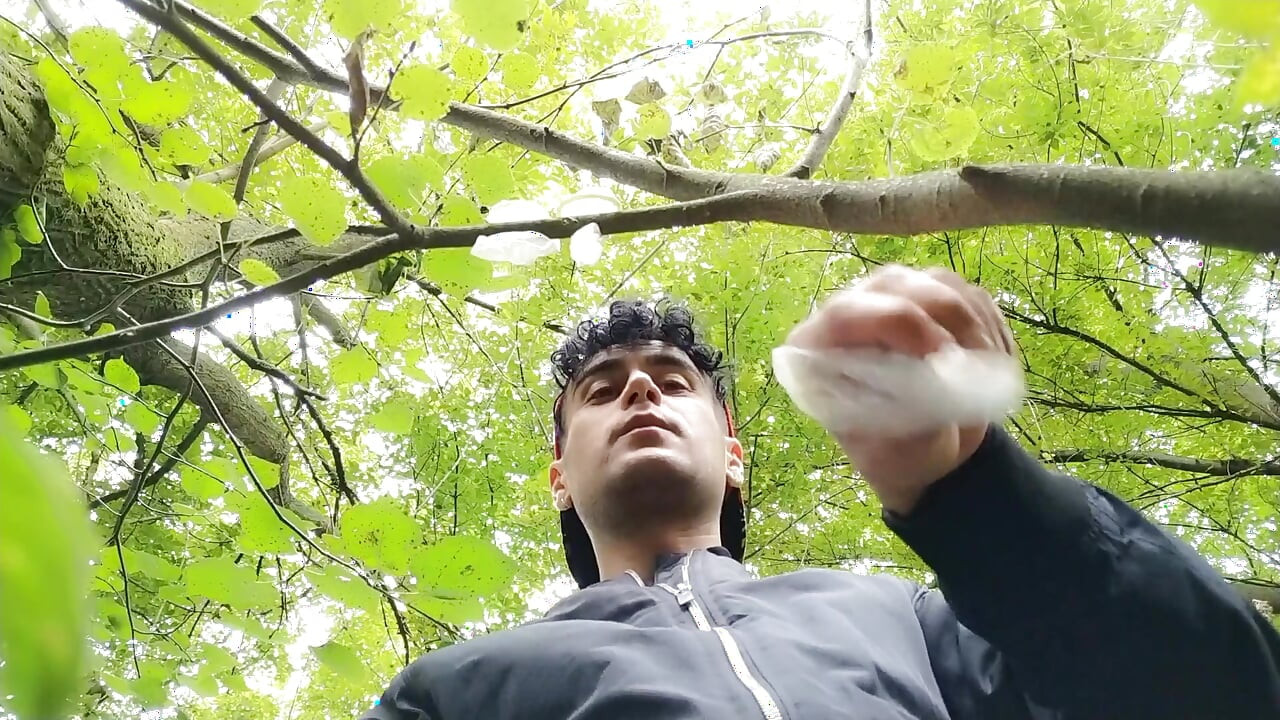 Swallowing Cum From Three Used Condoms Found Outdoor