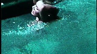 Cute babe moaning while enjoying a nice hard fuck by the pool