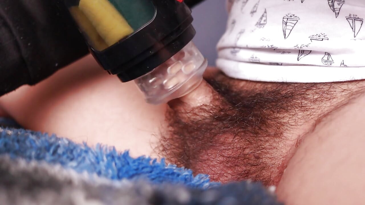 double orgasm with my automatic fleshlight