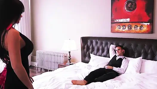 After the Wedding He Cheated on His Wife and Her Best Friend and Had Wild Sex in Bed