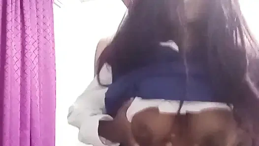 hot 18 year old step daughter suck step daddies cock  in uniform  and bend over for doggystyle