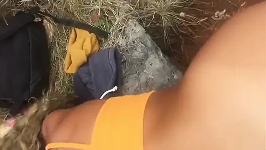 Blowjob in beautiful place