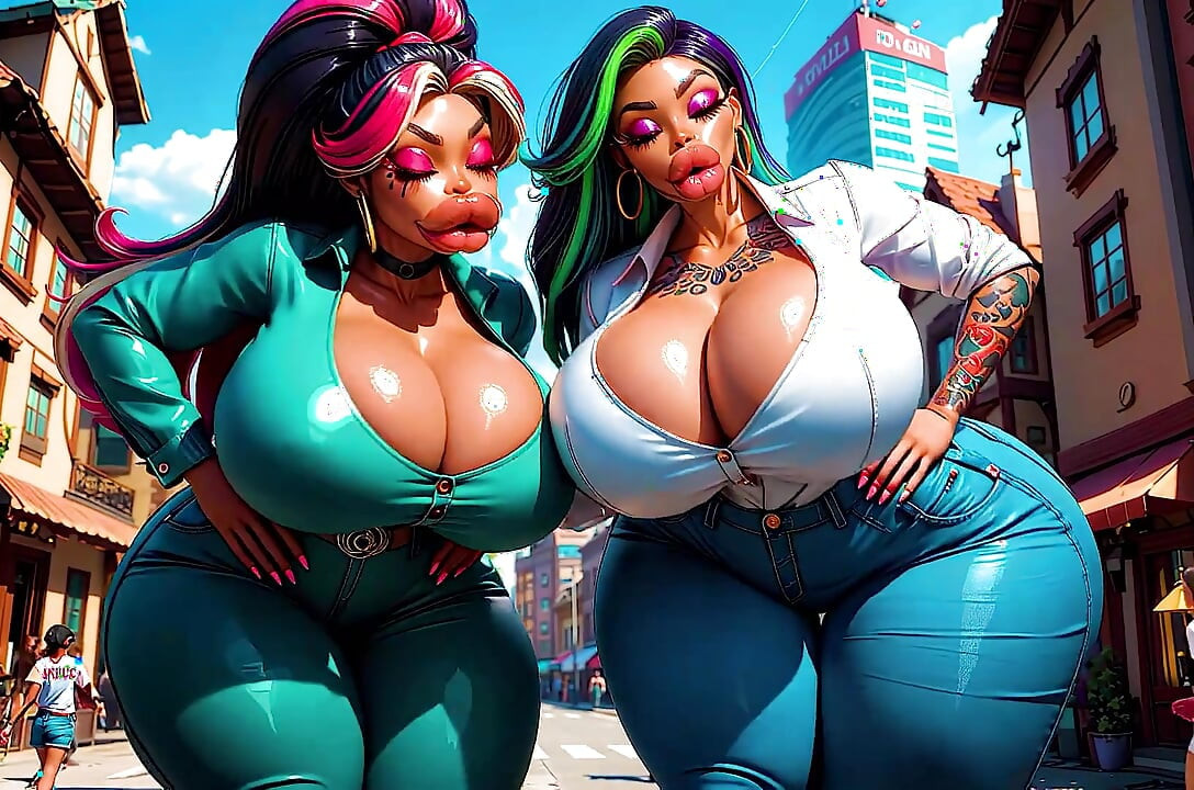 The Sexiest Giant Ebony Baddies Twerk and Bounce Their Ass Until You Cum! - AI Generated