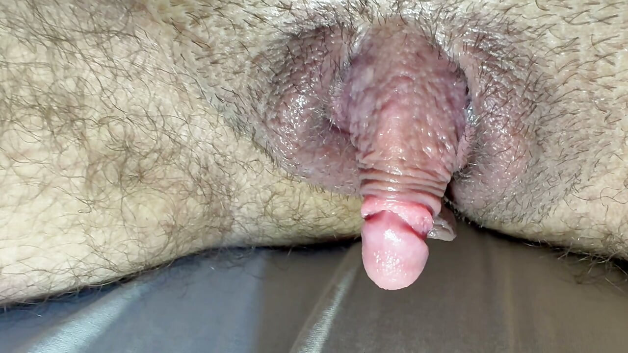 Horny trans man jerking off and sitting on a dildo before bed