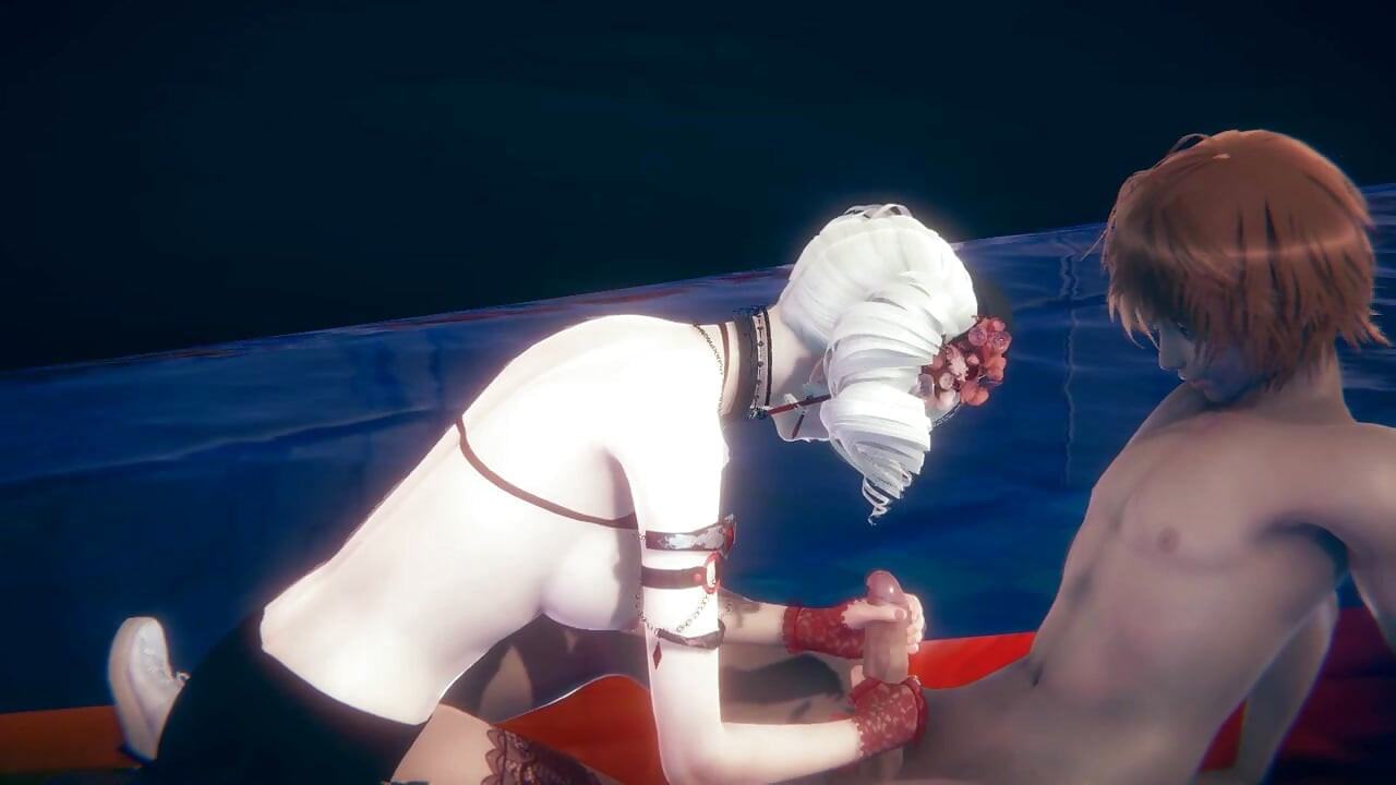 Hentai Sexy Girl Handjob and fucked at pool