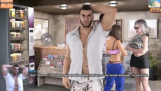 The Motel Gameplay (ntr Route) heiße ehefrau fantasiert über das ficken eines hengstes