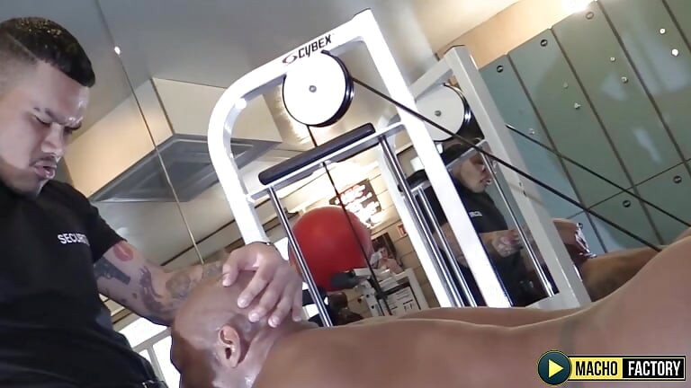 MachoFactory Security Guard On Duty Pablo Bravo Pounds Black Hunk Leo Donato