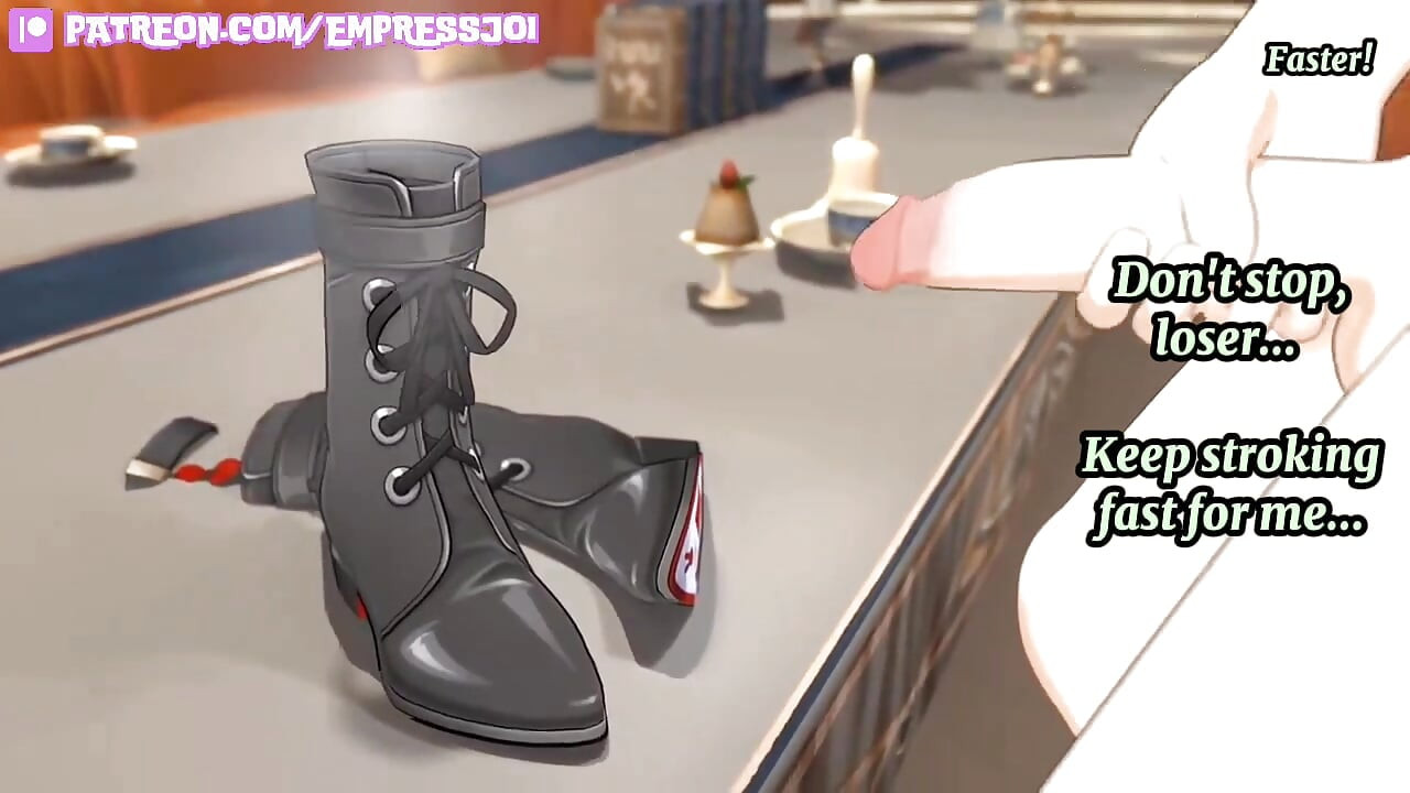 Femdom Hentai JOI: Be Submissive for Smelly Genshin Shoes