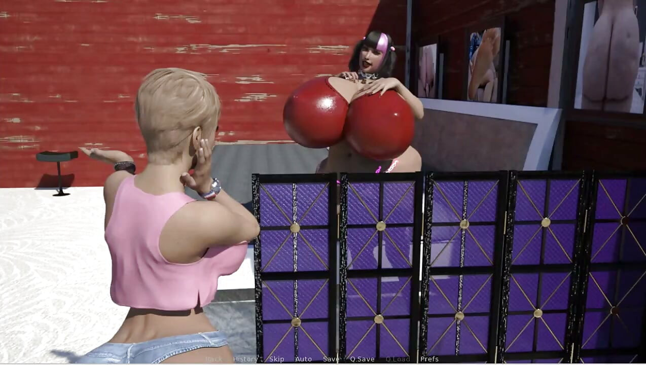 Futa Groves - Gameplay - Roleplay - Big Tits Futa Breeds the Mc and Fill His Stomach