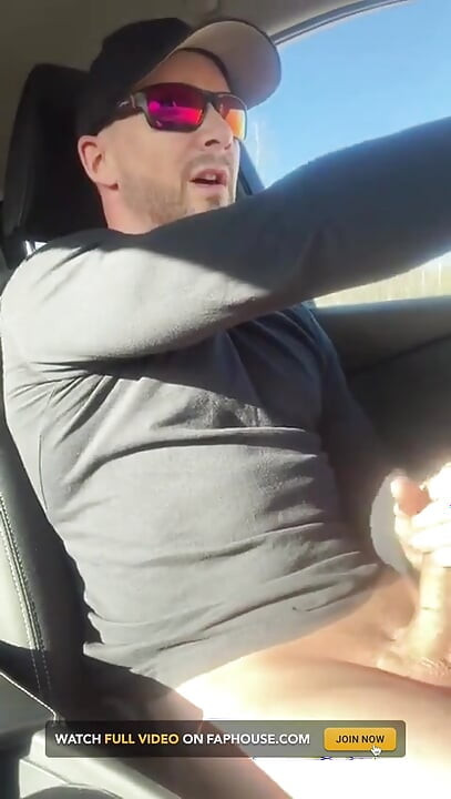 Car Masturbation and Cum