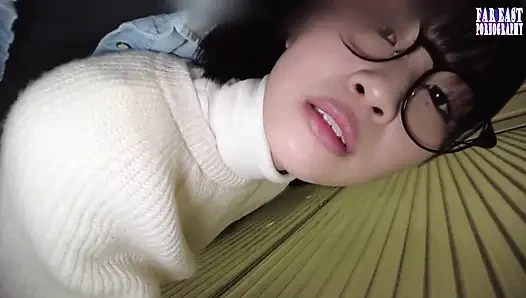 Sweet-glasses Tease on a Lazy Day Savoring Warm Drops in Endless Gulp Bliss -part.2