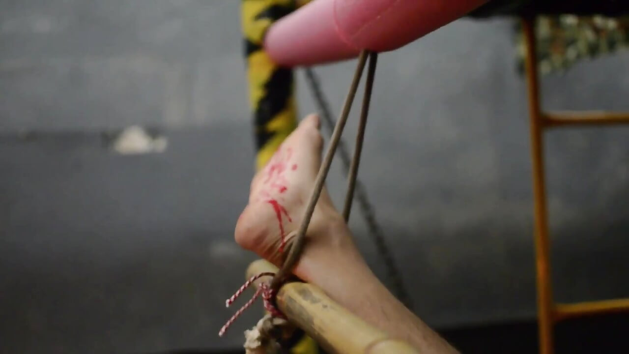 Bearded Master Enslaves Boy and Puts Him Through Extreme BDSM in a Dungeon. CBT, Spanking, Humiliation, Wax, and Piss.