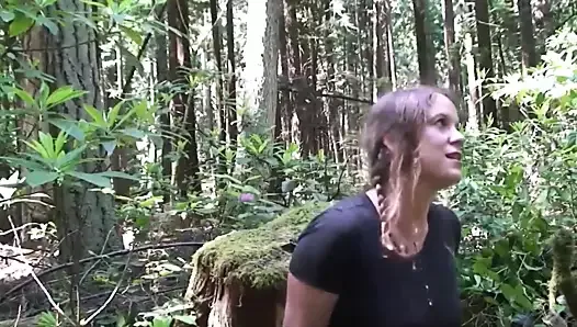 Cheerleader fucked in the woods