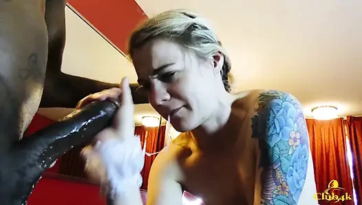 Blonde house maid gets dick down by bbc on her first day